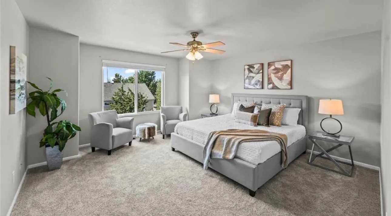Bedroom staged by Home Stagers Choice